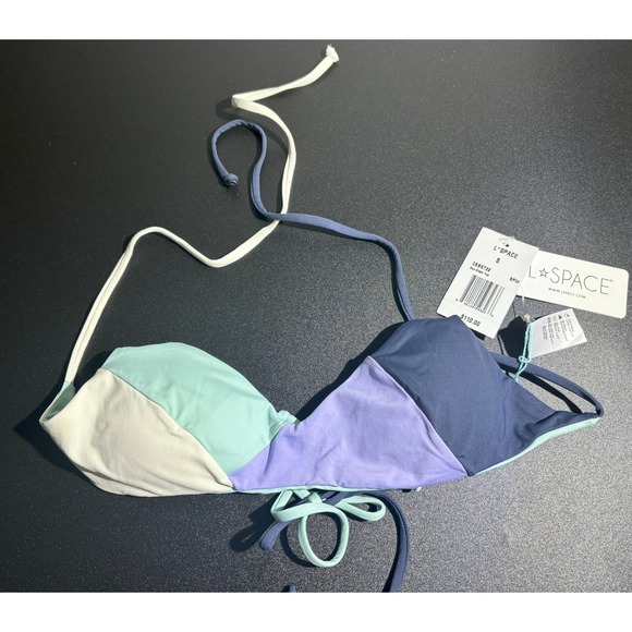 L*SPACE NWT Sea Glass Bikini Top Size Small‎ MSRP $110 - Picture 1 of 2